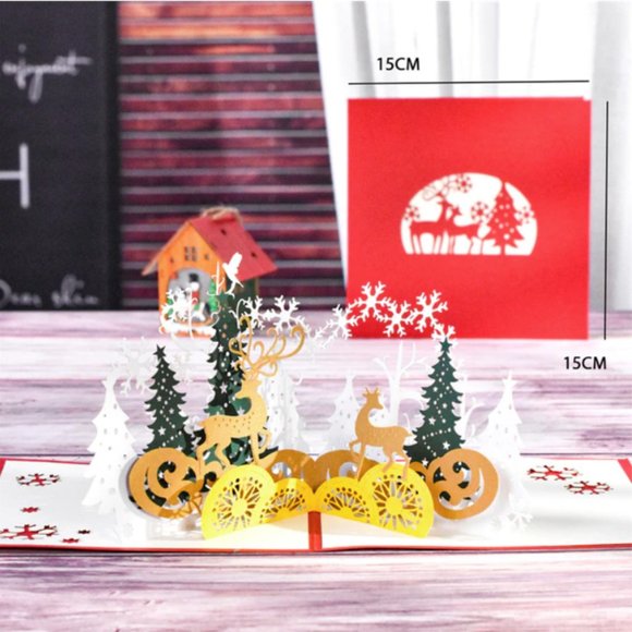 3D Christmas Greeting Card - Picture 1 of 1